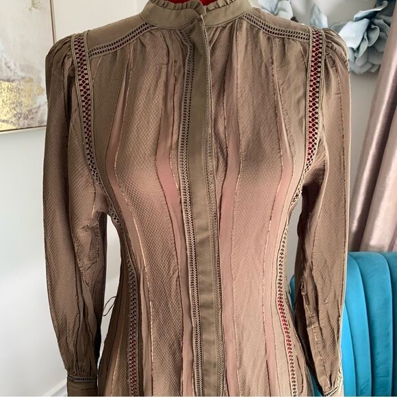 REISS GREEN MINI DRESS - Picture 9 of 15